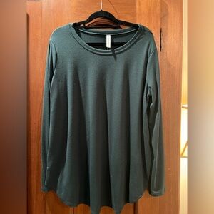 Zenana Outfitters Deep Green Long Sleeve Top